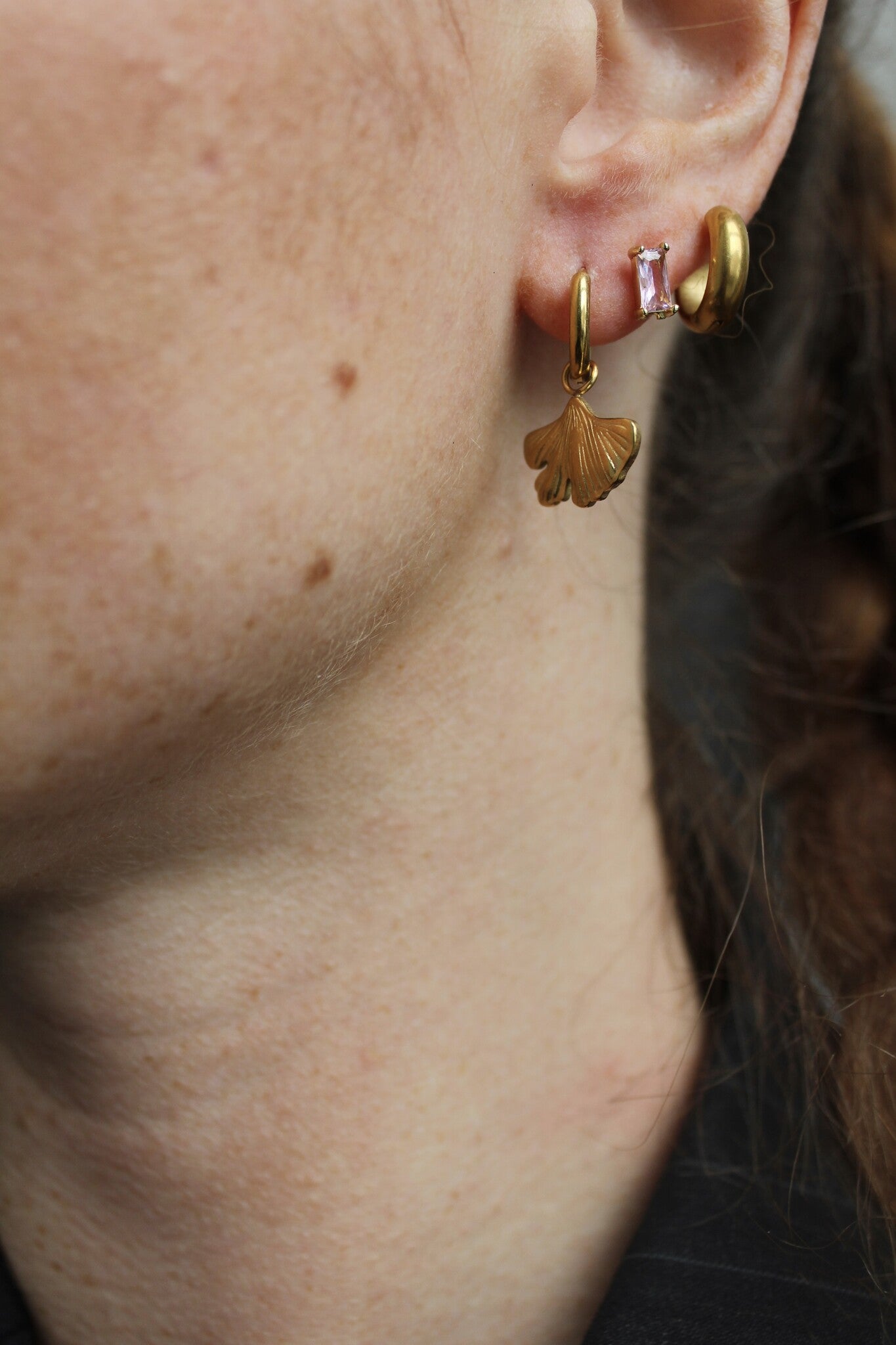 Liro - Pendientes - Acero inoxidable