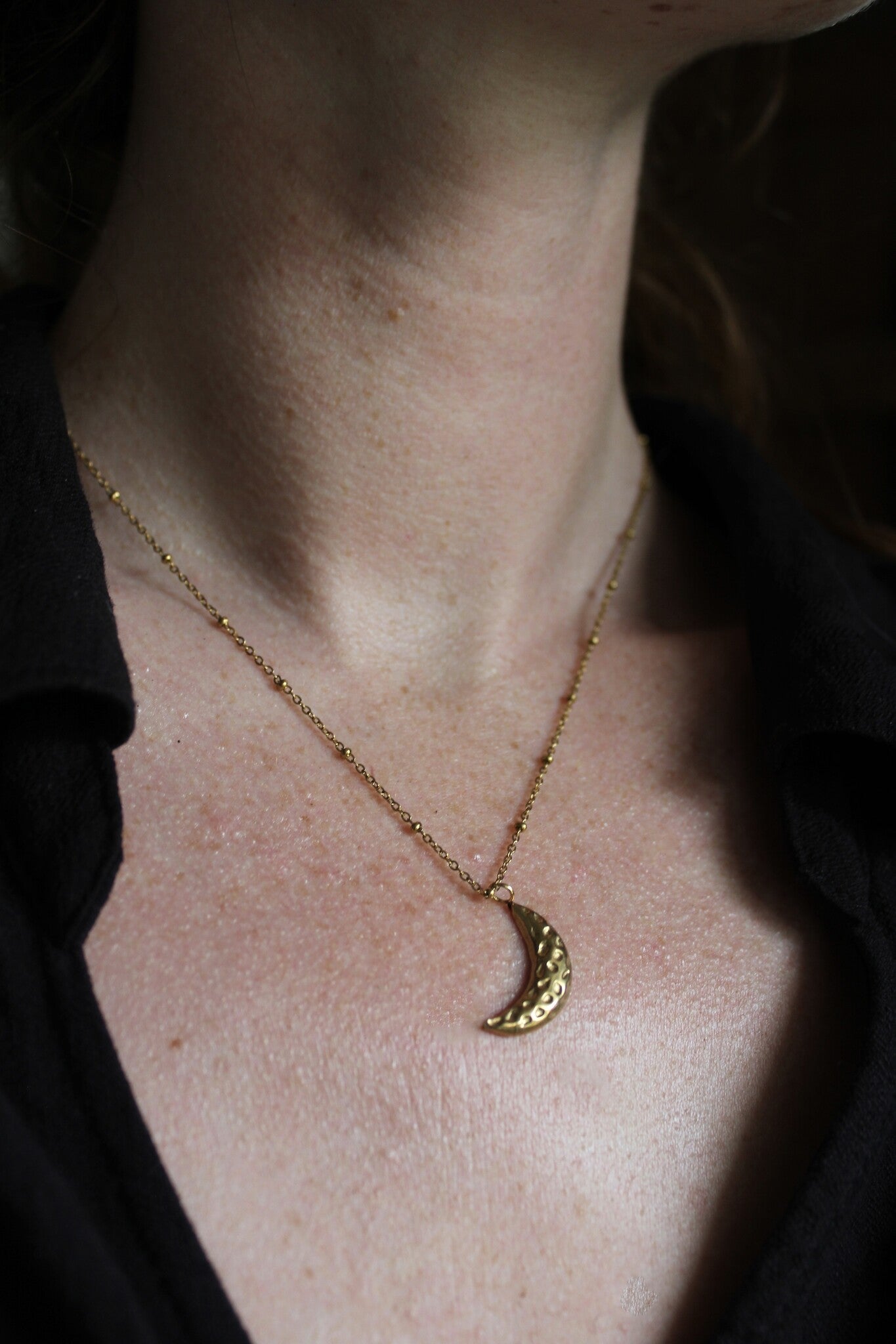 Moon - Ketting - Stainless Steel