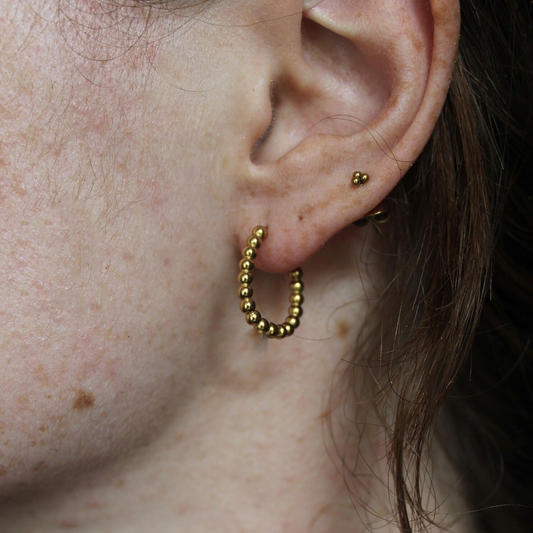 Big Dotted Julia - Boucles d'oreilles - Acier inoxydable