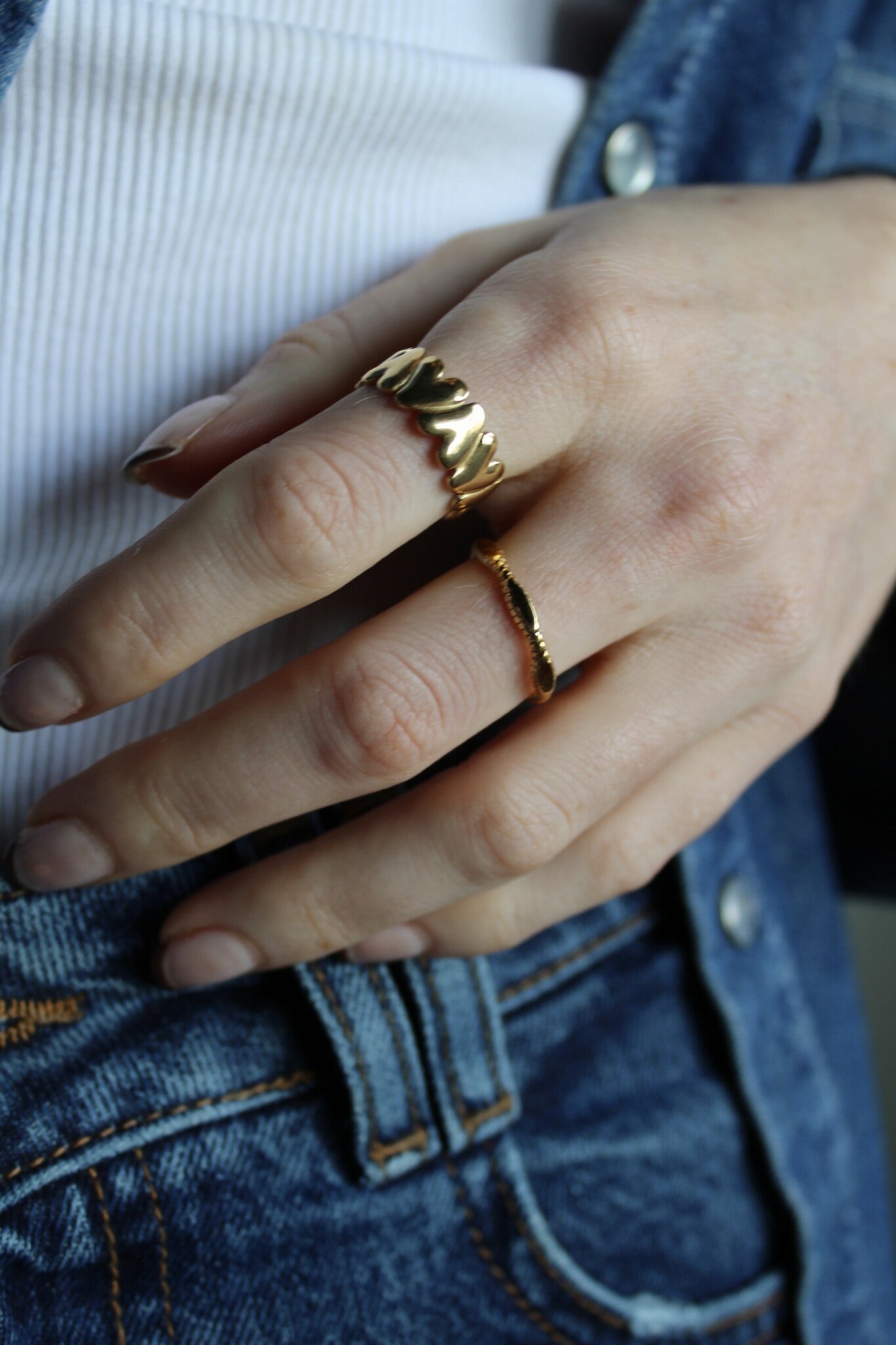 Esme - Ring - Edelstahl - Verstellbar