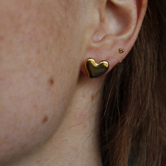 Cara - Pendientes - Acero inoxidable