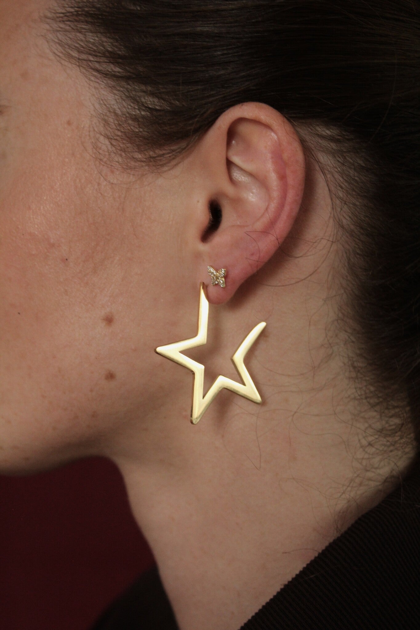 Sparkle Butterfly - Stud - Pendientes - Acero inoxidable