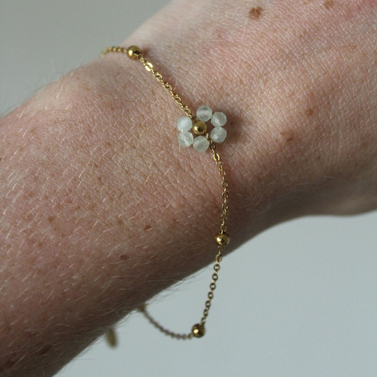 Flor - Pulsera - Acero inoxidable