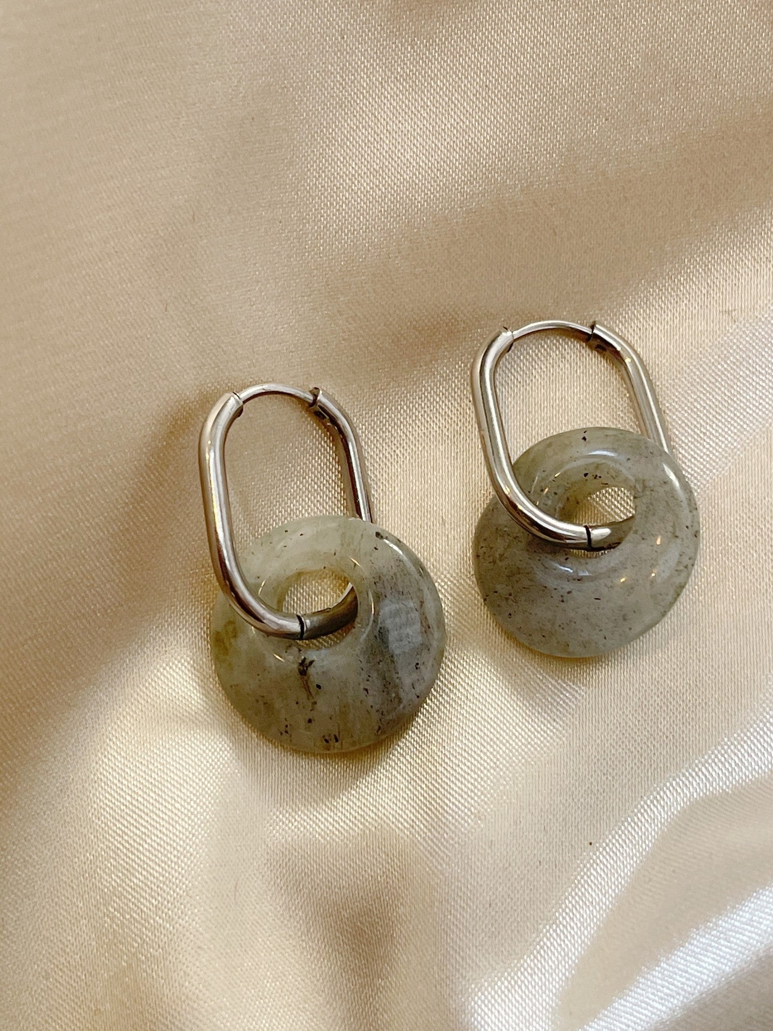 Tirza - Pendientes - Piedra natural - Acero inoxidable