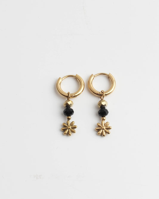 Fleur Sauvage - Boucles d'oreilles - Acier inoxydable