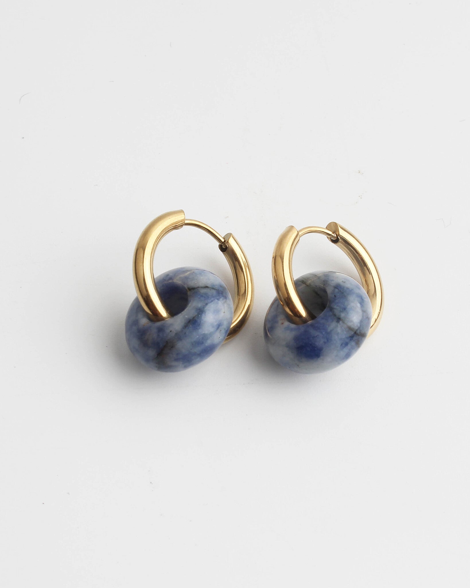 Femme - Pendientes - Piedra natural - Acero inoxidable