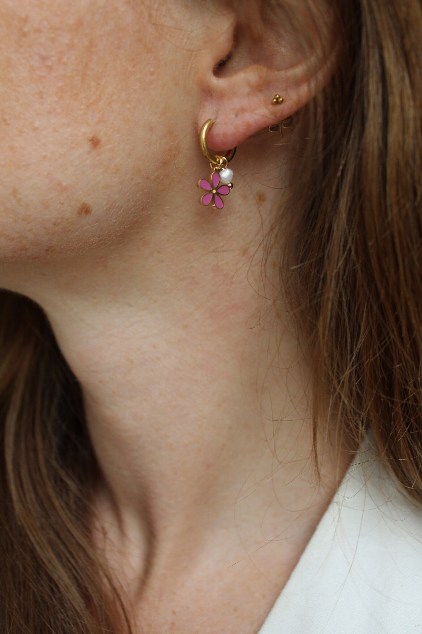 Daisy - Pendientes - Acero inoxidable