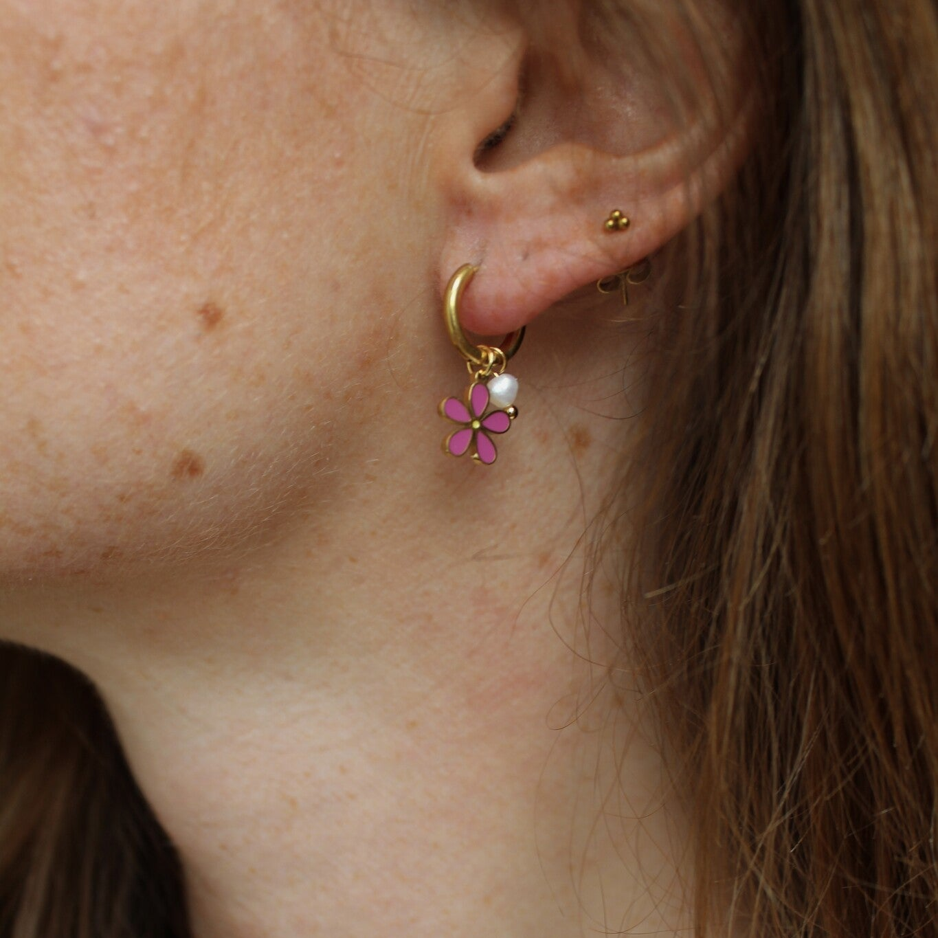 Daisy - Pendientes - Acero inoxidable