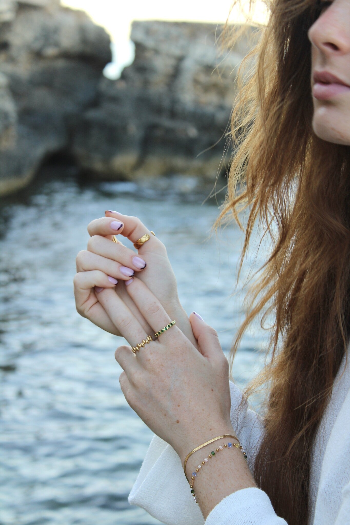 Evita - Anillo - Chapado - Ajustable