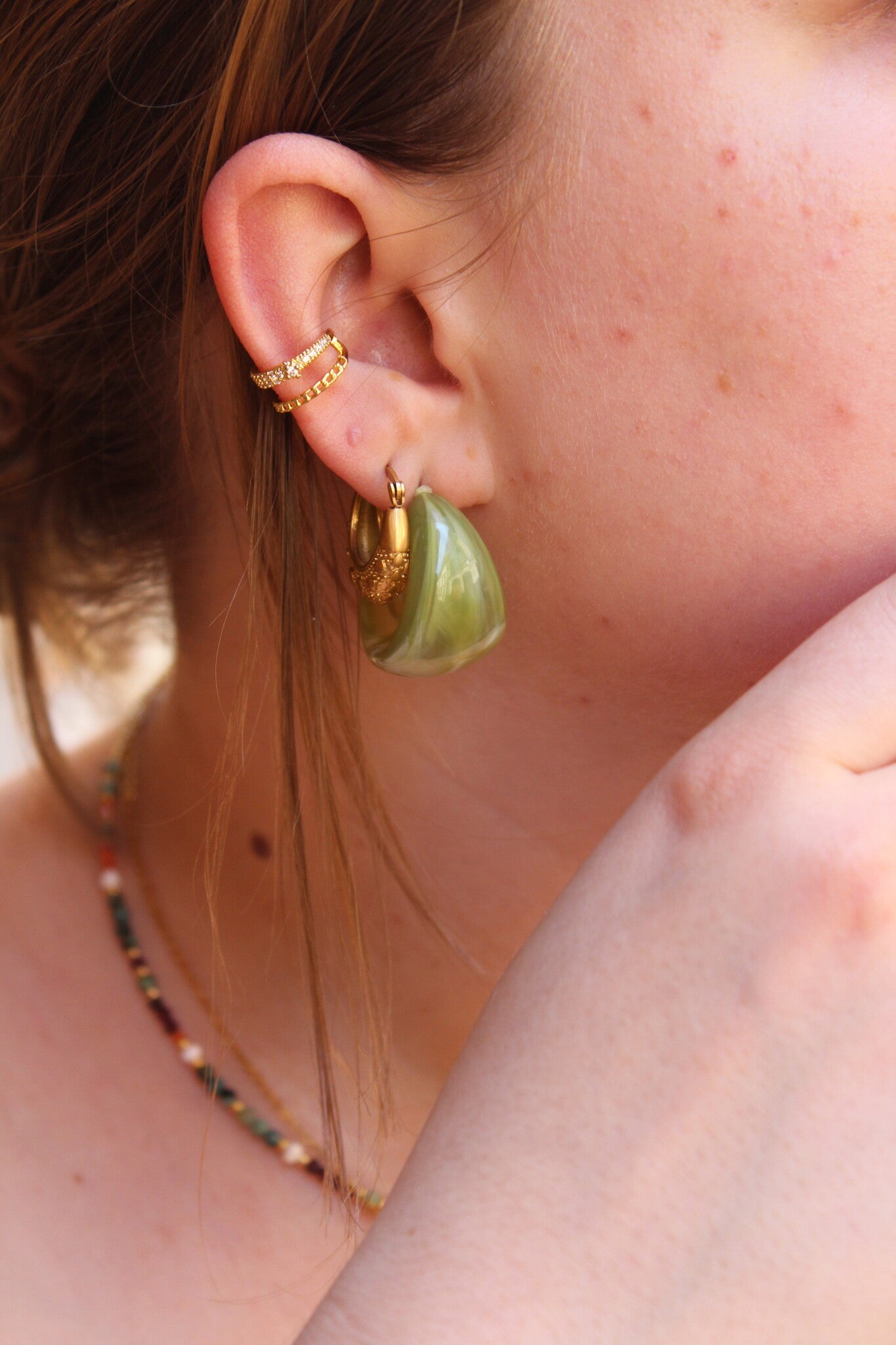 Sparkle - Ear cuff - Acero inoxidable