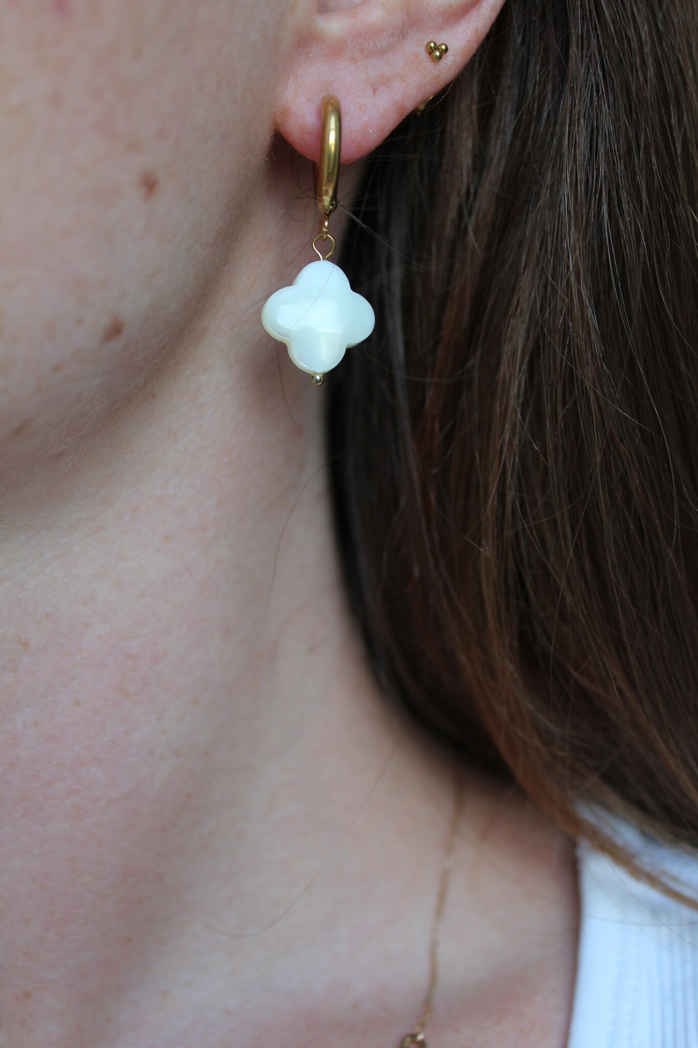 Lucky - Pendientes - Acero inoxidable