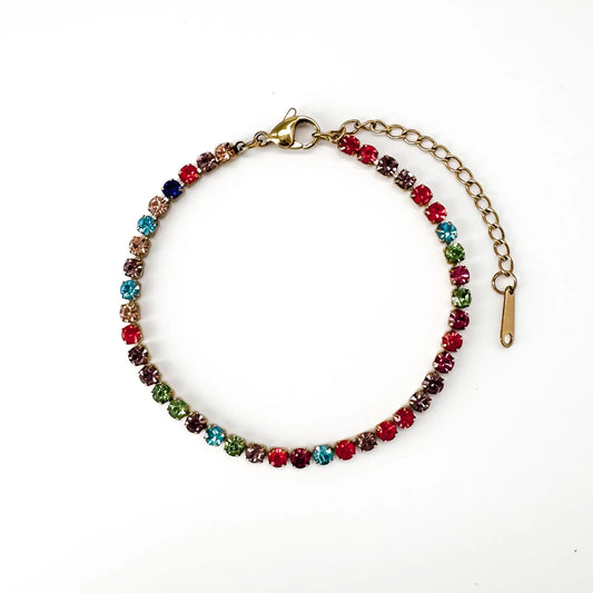 Glitter arcobaleno - Bracciale - Acciaio inossidabile