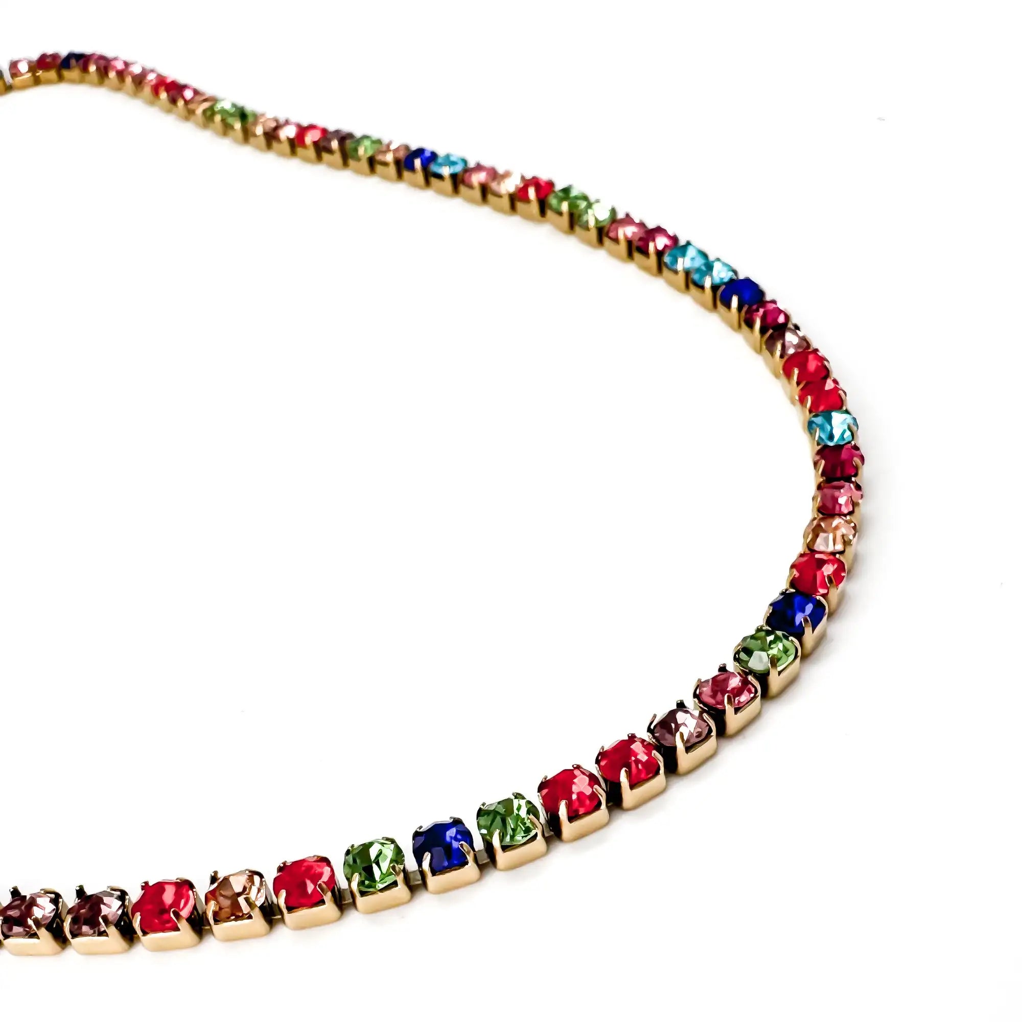 Glitter arcobaleno - Collana - Acciaio inossidabile