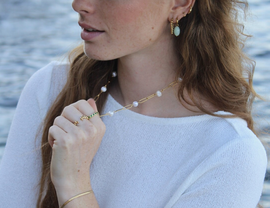 Pearly Chain - Collar - Acero inoxidable