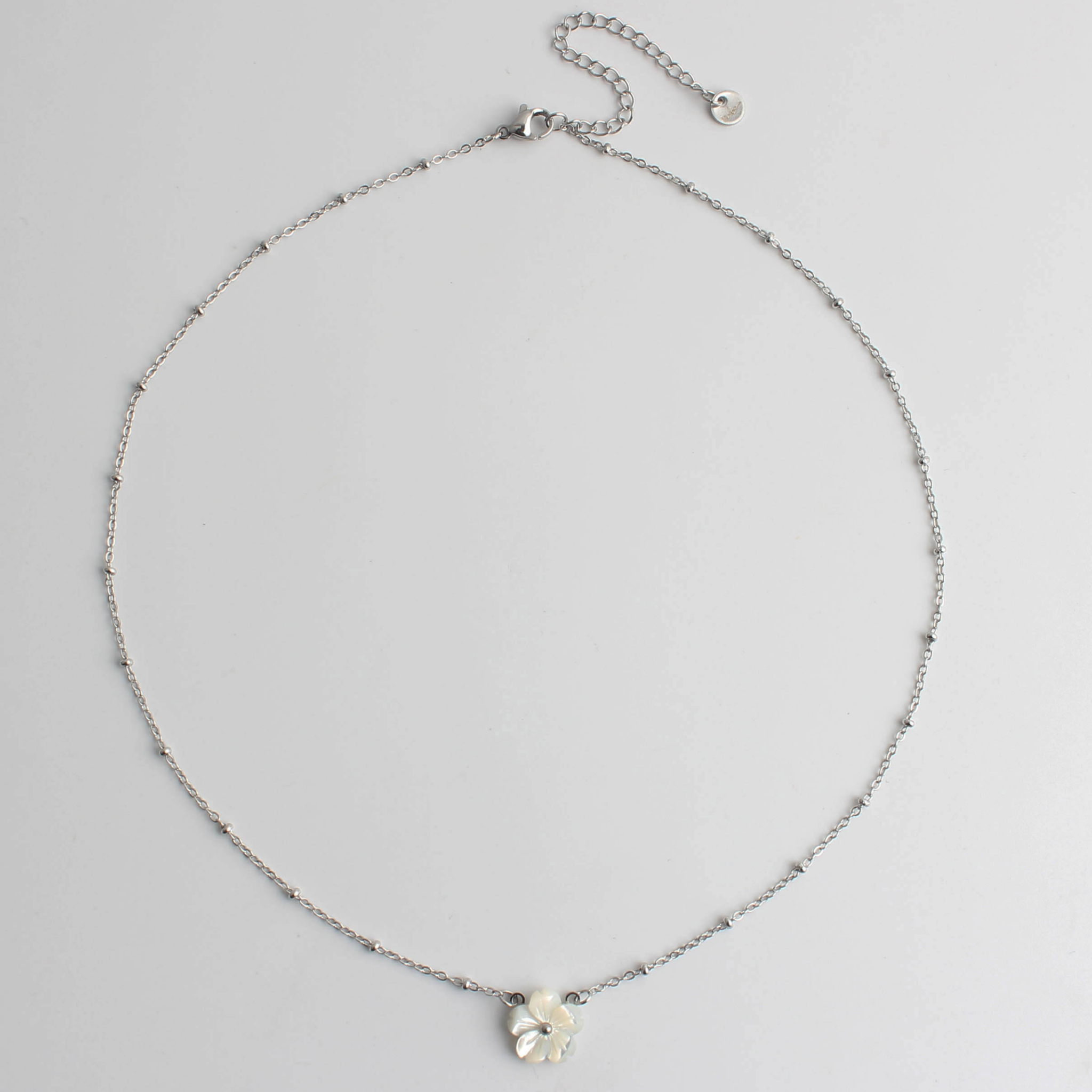 Fleur de coquillage - Collier - Acier inoxydable