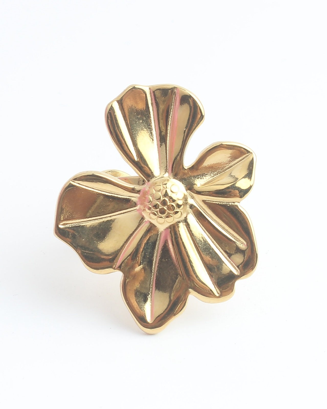 Fiore elegante - Anello - Acciaio inossidabile